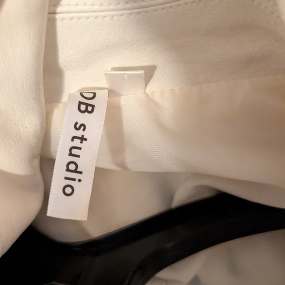 Off White 'Happily Ever After' Women's Leather Jacket - Picture 6 of 6